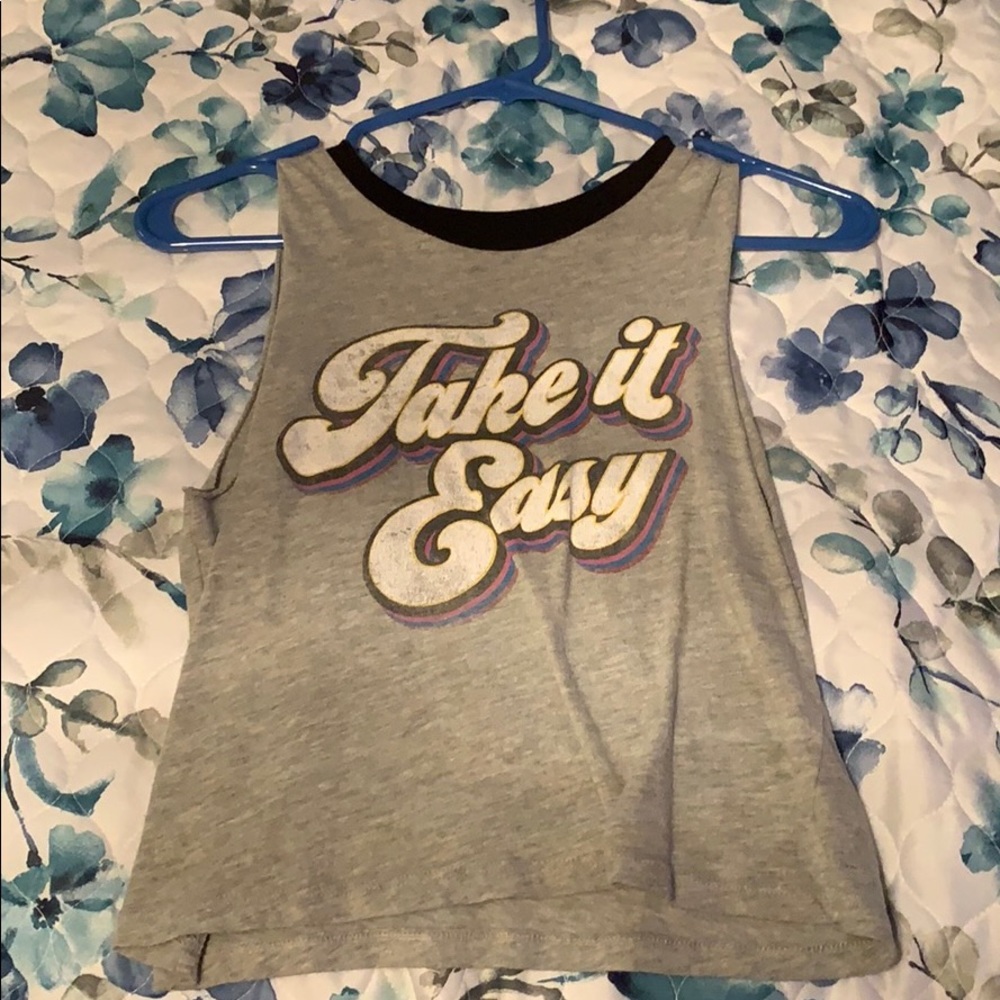 “take it easy” tank top